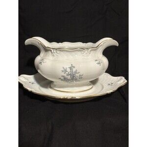Eschenbach La Reine Weiss Fine Chine Footed Gravy Boat In Mint Condition